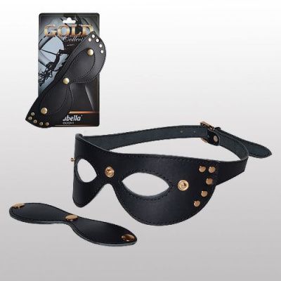 Кожаная маска с шорами Sitabella Gold Collection от Sitabella