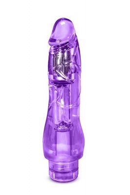 Фиолетовый вибратор-реалистик Fantasy Vibe - 22,8 см. от Blush Novelties