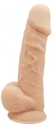 Телесный реалистичный фаллоимитатор DILDO 8.5INCH FLESH - 21,6 см. от Dream Toys