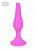 Розовая анальная втулка с ограничителем - 10 см. от Bior toys