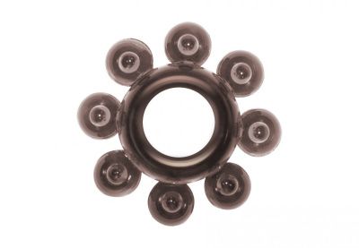 Чёрное эрекционное кольцо Rings Bubbles от Lola toys
