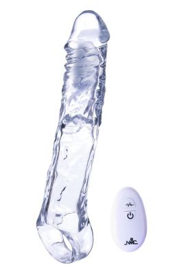 Прозрачная насадка-удлинитель Length Enhancer With Bullet с подхватом - 22,3 см. от NMC