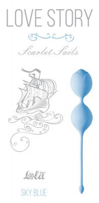 Голубые вагинальные шарики Scarlet Sails  от Lola toys