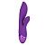 Фиолетовый вибромассажер-кролик Aura Dual Lover - 20,25 см. от California Exotic Novelties