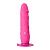 Розовый вибратор-реалистик на присоске PURRFECT SILICONE ONE TOUCH - 20,5 см. от Dream Toys
