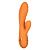 Оранжевый вибромассажер-кролик Newport Beach Babe с пульсирующим воздействием - 21,5 см. от California Exotic Novelties