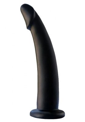 Черный анальный фаллоимитатор с зауженным кончиком - 13 см. от LOVETOY (А-Полимер)