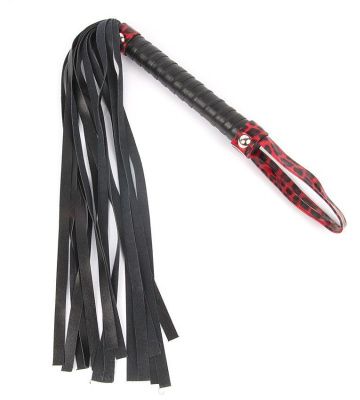Черный флоггер с черно-красной ручкой Notabu - 49 см. от Bior toys