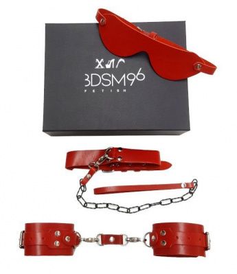БДСМ-набор в красном цвете  Послушный муж  от BDSM96
