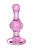 Розовая фигурная анальная втулка - 9,8 см. от Sexus