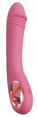 Розовый тонкий вибратор для точки G Slim G-Spot Rose - 21,4 см. от Orion