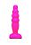 Розовый анальный стимулятор Small Bubble Plug - 11 см. от Lola toys