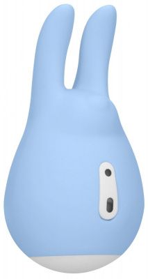 Голубой клиторальный стимулятор Love Bunny - 9,4 см. от Shots Media BV