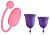 Подарочный набор: розовый тренажер Кегеля Magic Kegel Coach и фиолетовые менструальные чаши от Magic Motion