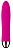 Ярко-розовый вибромассажер Surge - 16,8 см. от Leten