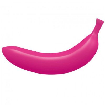 Розовый вибратор-банан Oh Oui! - 17,5 см. от Love to Love
