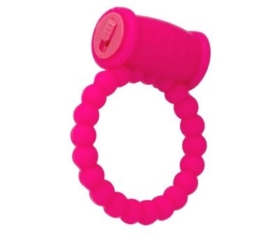 Розовое виброкольцо на пенис A-toys из силикона от A-toys