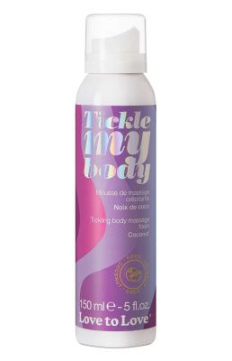 Массажная хрустящая пенка Tickle My Body Coconut с ароматом кокоса - 150 мл. от Love to Love