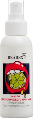 Тонизирующее массажное масло Bradex с цитрусовым ароматом - 100 мл. от Bradex