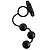 Черная анальная цепочка с эрекционным виброкольцом Silicone Anal Beads with Vibrating C-Ring от Blush Novelties