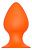Оранжевая анальная пробка PLUG WITH SUCTION CUP - 13,4 см.  от Dream Toys