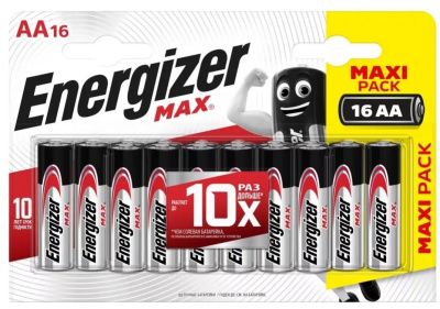 Батарейки Energizer MAX AA/LR6 1.5V - 16 шт. от Energizer