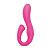 Розовый вибромассажер с клиторальным отростком Harmony Vibe - 16,8 см. от Together Toy