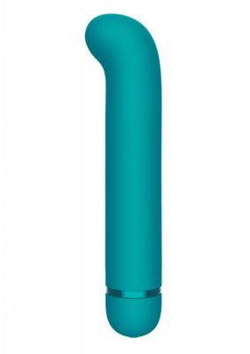 Бирюзовый перезаряжаемый вибратор Flamie - 18,5 см. от Lola toys