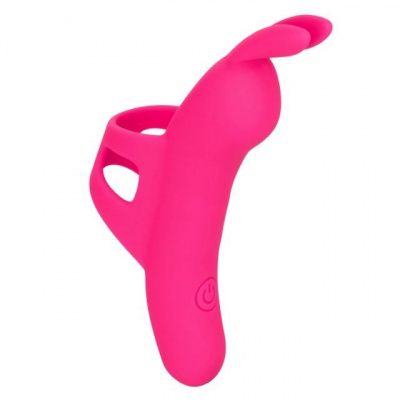 Розовый вибромассажер на палец The Flirty Vibe - 10 см. от California Exotic Novelties