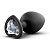 Черная анальная втулка с прозрачным кристаллом в виде сердечка Bling Plug Small - 7,6 см. от Blush Novelties Черная анальная втулка с прозрачным кристаллом в виде сердечка Bling Plug Small - 7,6 см. от Blush Novelties
