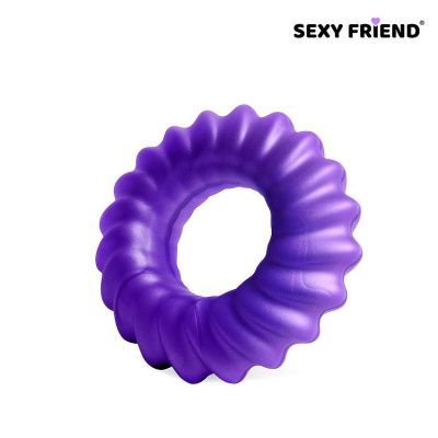 Фиолетовое фигурное эрекционное кольцо от Sexy Friend