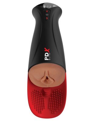 Мастурбатор-вагина в колбе с вибрацией Fuck-O-Matic Pro XL от Pipedream