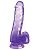 Фиолетовый фаллоимитатор с мошонкой на присоске 6’’ Cock with Balls - 17,8 см. от Pipedream