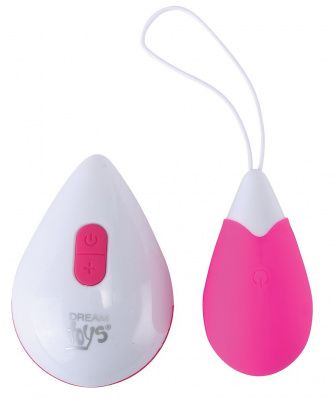 Ярко-розовое виброяйцо с петелькой и пультом ДУ от Dream Toys