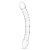 Двусторонний стеклянный фаллоимитатор 12’’ Girthy Double Trouble Glass Dildo - 30 см. от Glas