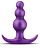 Фиолетовая анальная пробка The Supernova Plug - 7,6 см. от Blush Novelties