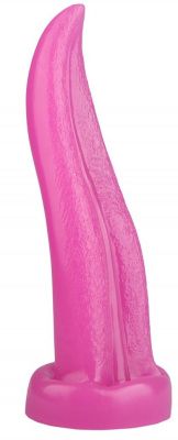 Розовая изогнутая анальная втулка-язык - 21 см. от Сумерки богов