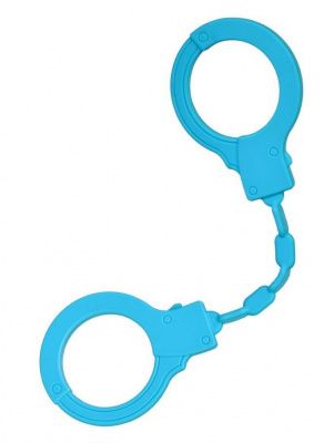 Голубые силиконовые наручники A-Toys без ключа от A-toys