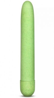 Зелёный биоразлагаемый вибратор Eco - 17,8 см. от Blush Novelties