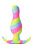 Анальная пробка с цветными разводами Kaleido - 8,9 см. от Blush Novelties