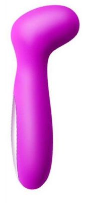 Вибратор с загнутой продолговатой головкой Hiram - 12,6 см. от Baile