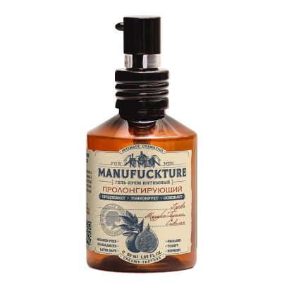 Интимный гель-крем для мужчин с пролонгирующим действием - 50 мл. от MANUFUCKTURE