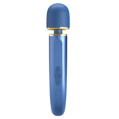 Синий wand-вибромассажер Colorful Massager - 24 см. от Baile