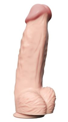 Телесный вибратор-гигант Real Bomb - 26 см. от LOVETOY (А-Полимер)