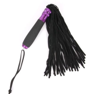 Черный флоггер с черно-фиолетовой металлической ручкой Notabu - 40 см. от Bior toys