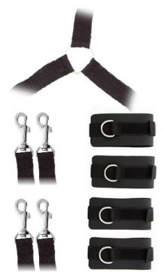 Комплект наручников и поножей LUXURIOUS BED RESTRAINT CUFF SET от Blush Novelties