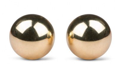 Золотистые вагинальные шарики без сцепки Ben Wa Balls от EDC Wholesale