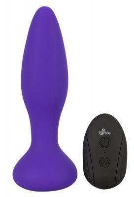 Фиолетовая анальная вибропробка RC Butt Plug - 14,5 см. от Orion
