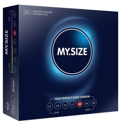 Презервативы MY.SIZE размер 60 - 36 шт. от R&S GmbH