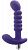 Фиолетовый рельефный вибростимулятор простаты - 17,5 см. от Howells